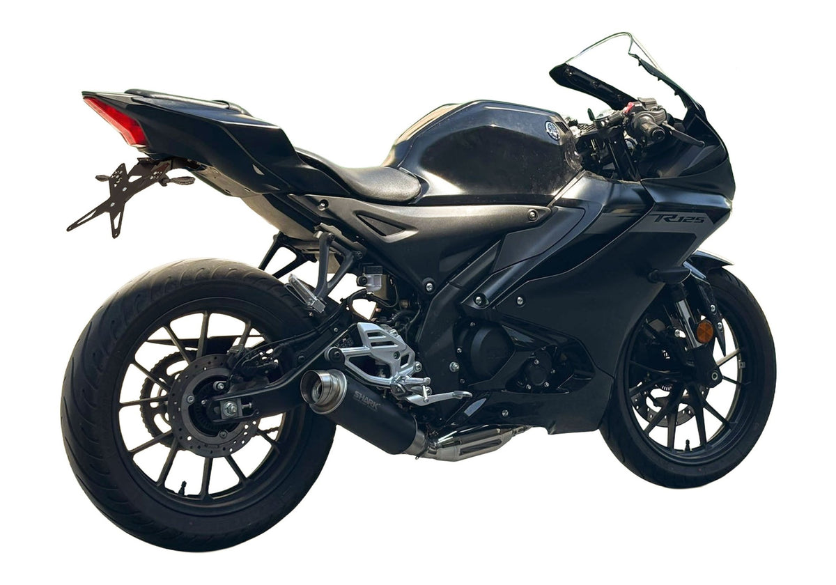 SHARK SRC 4 Auspuff schwarz passend für YAMAHA MT-125 2025-2026