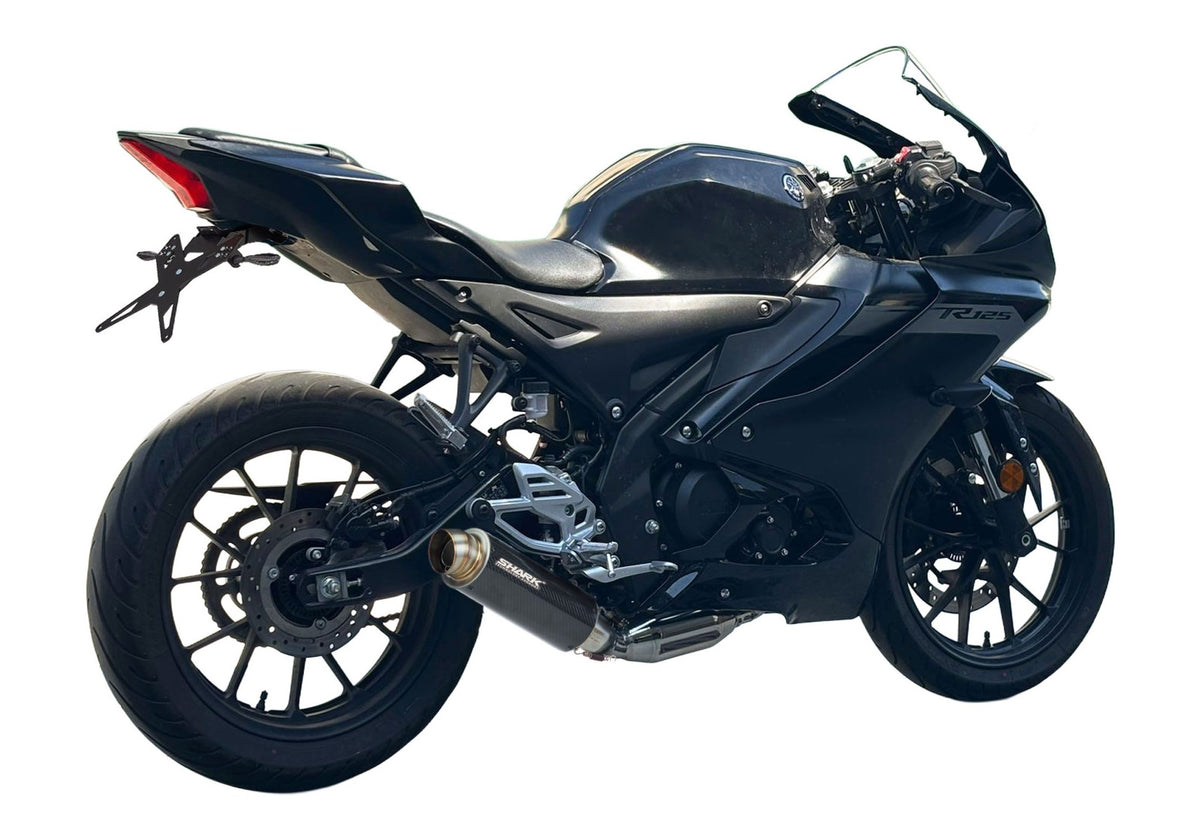SHARK SRC 4 Auspuff Carbon passend für YAMAHA XSR125 / Legacy 2025-2026