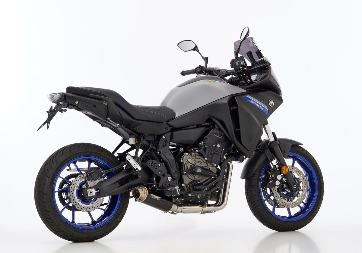 SHARK SRC 4 Auspuff schwarz passend für YAMAHA Tracer 7 / GT 2025-2026