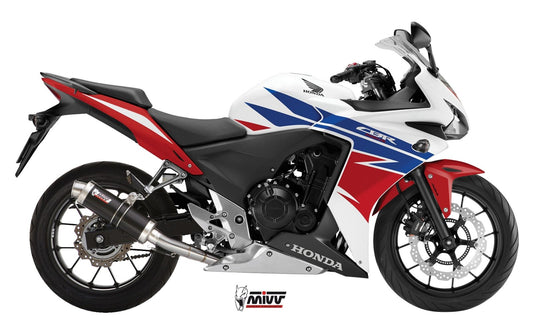 MIVV GP Auspuff schwarz passend für HONDA CBR 500 R 2013-2015