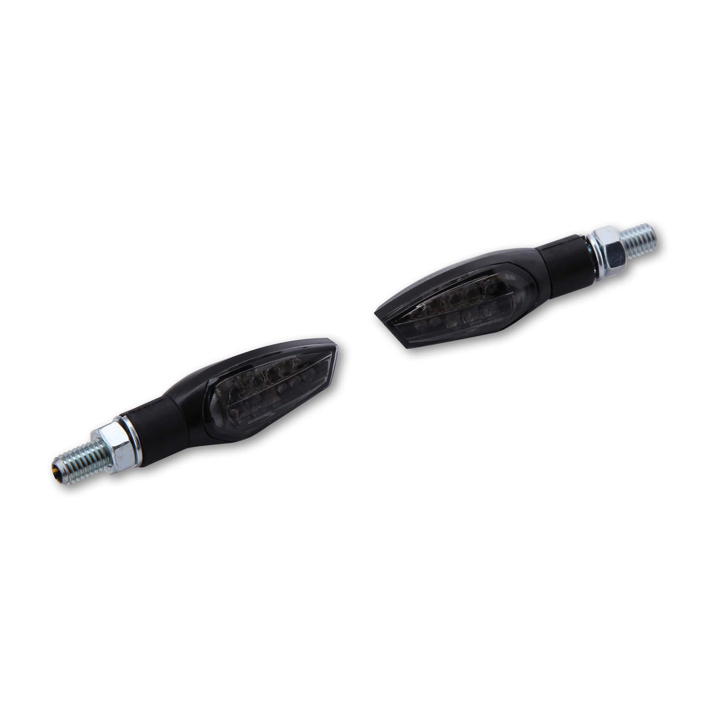 HIGHSIDER Nova Motorrad LED Blinker schwarz Rauchglas E-geprüft (Paar)
