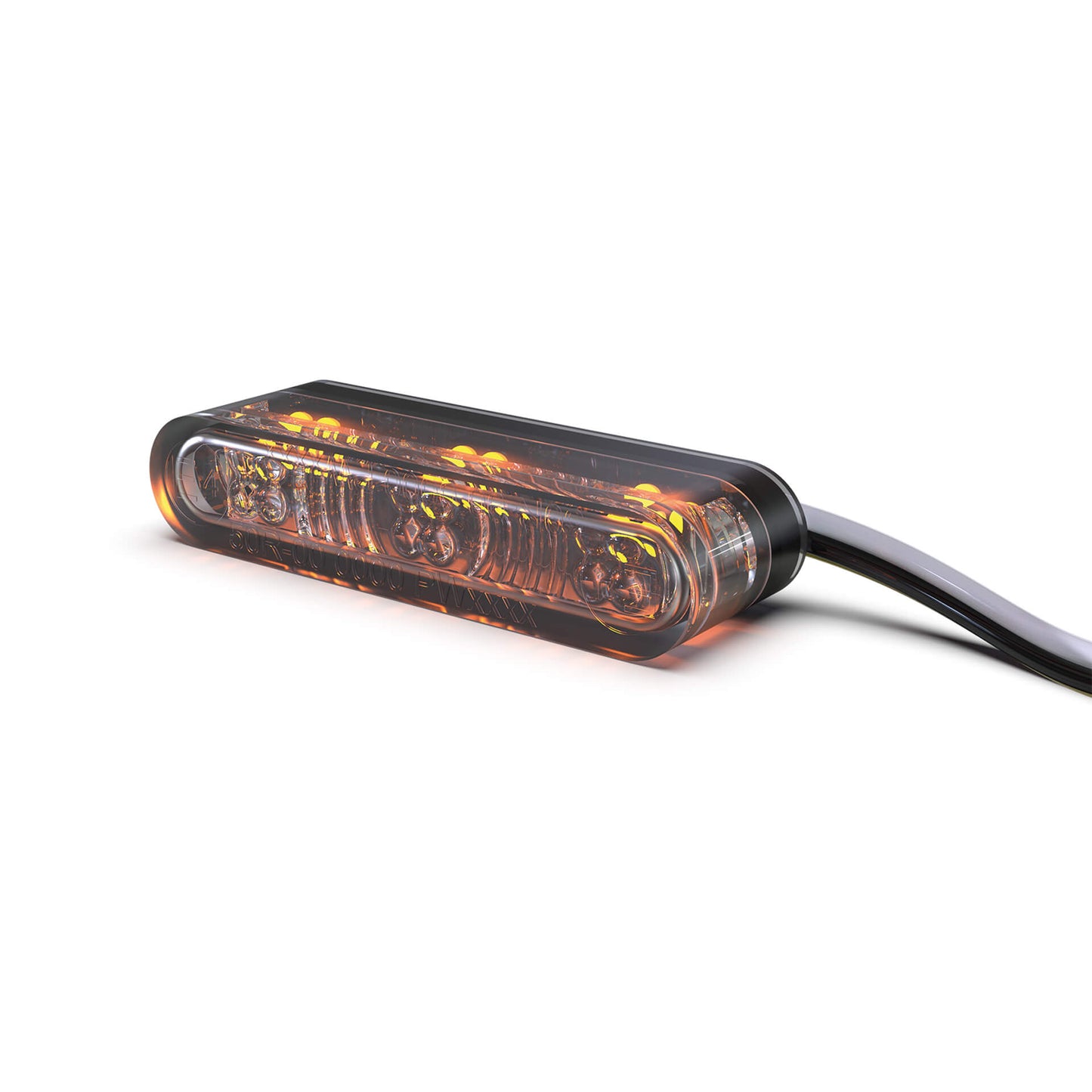 HIGHSIDER Star-MX1 Pro Motorrad LED Blinker/Positionslicht 2in1 Schwarz (Paar)