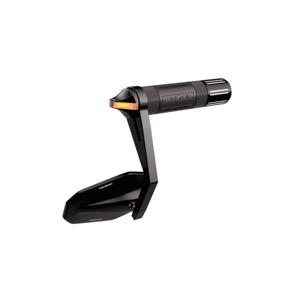 HIGHSIDER Motorrad LED Lenkerendenblinker Flight Schwarz E-geprüft (Paar)