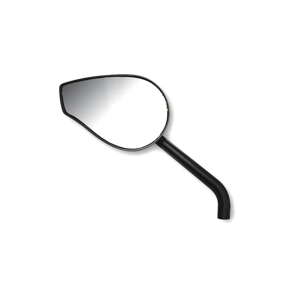 HIGHSIDER Motorrad Spiegel Phoenix 1 Schwarz E-geprüft (Paar)