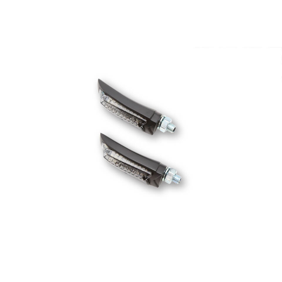 HIGHSIDER Motorrad LED Blinker Positionslicht ARC Schwarz Getönt 2in1 E-geprüft