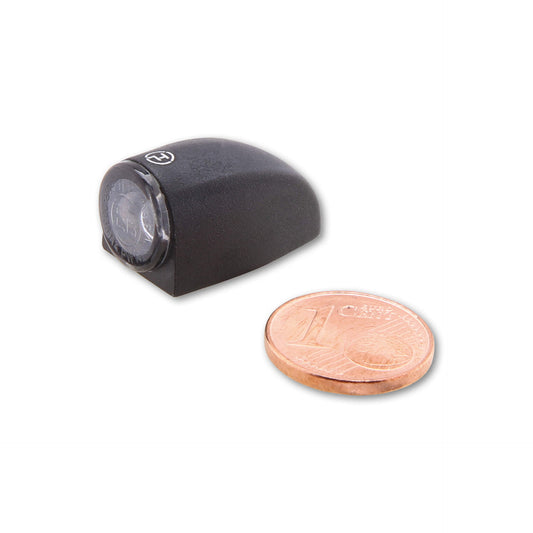 HIGHSIDER Motorrad LED Blinker Proton Three Schwarz Rauchglas E-geprüft (Paar)