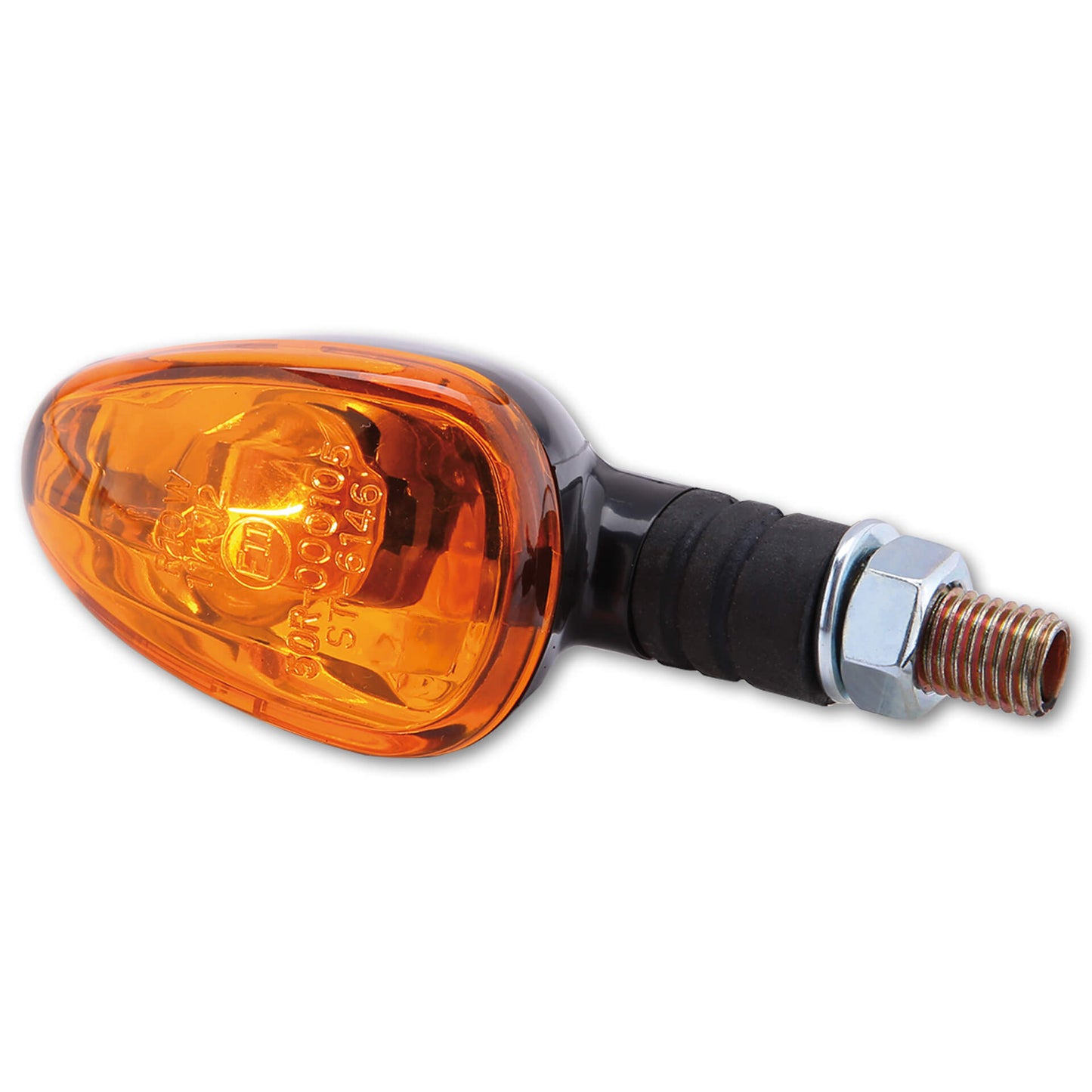 SHIN YO Motorrad Blinker Little Duke Schwarz / Orange Mini (Paar)