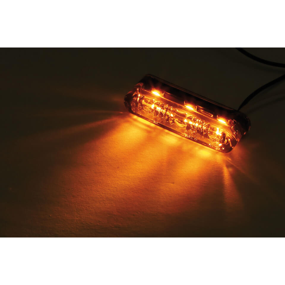 SHIN YO Motorrad LED Einbaublinker Shorty-2 Pro Rauchgrau E-geprüft (Paar)