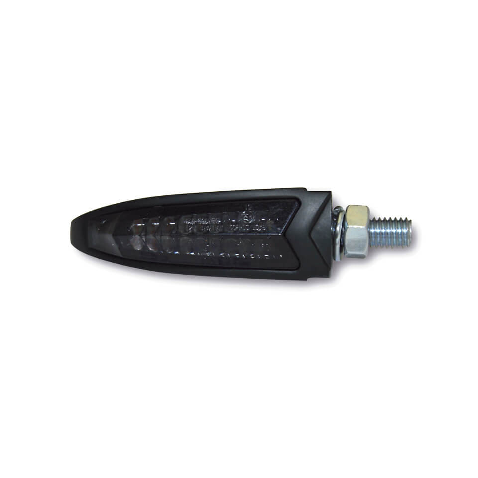 HIGHSIDER Motorrad LED Blinker Positionslicht ARC Schwarz Getönt 2in1 E-geprüft