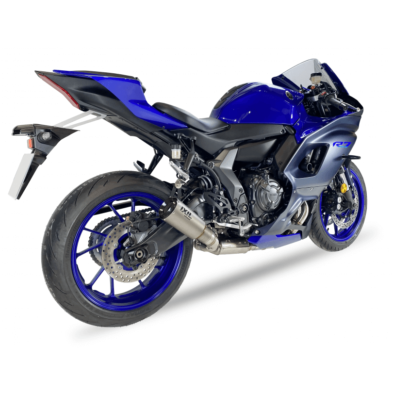 IXIL RC Auspuff Komplettanlage silber passend für Yamaha YZF-R7 2021-2024