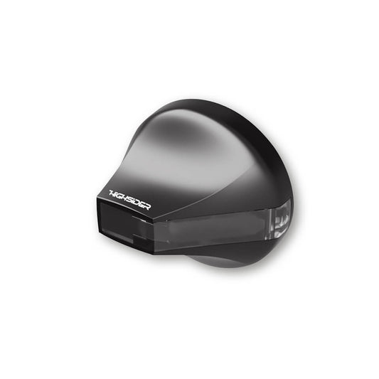 HIGHSIDER Motorrad LED Lenkerendenblinker Flight Schwarz E-geprüft (Paar)