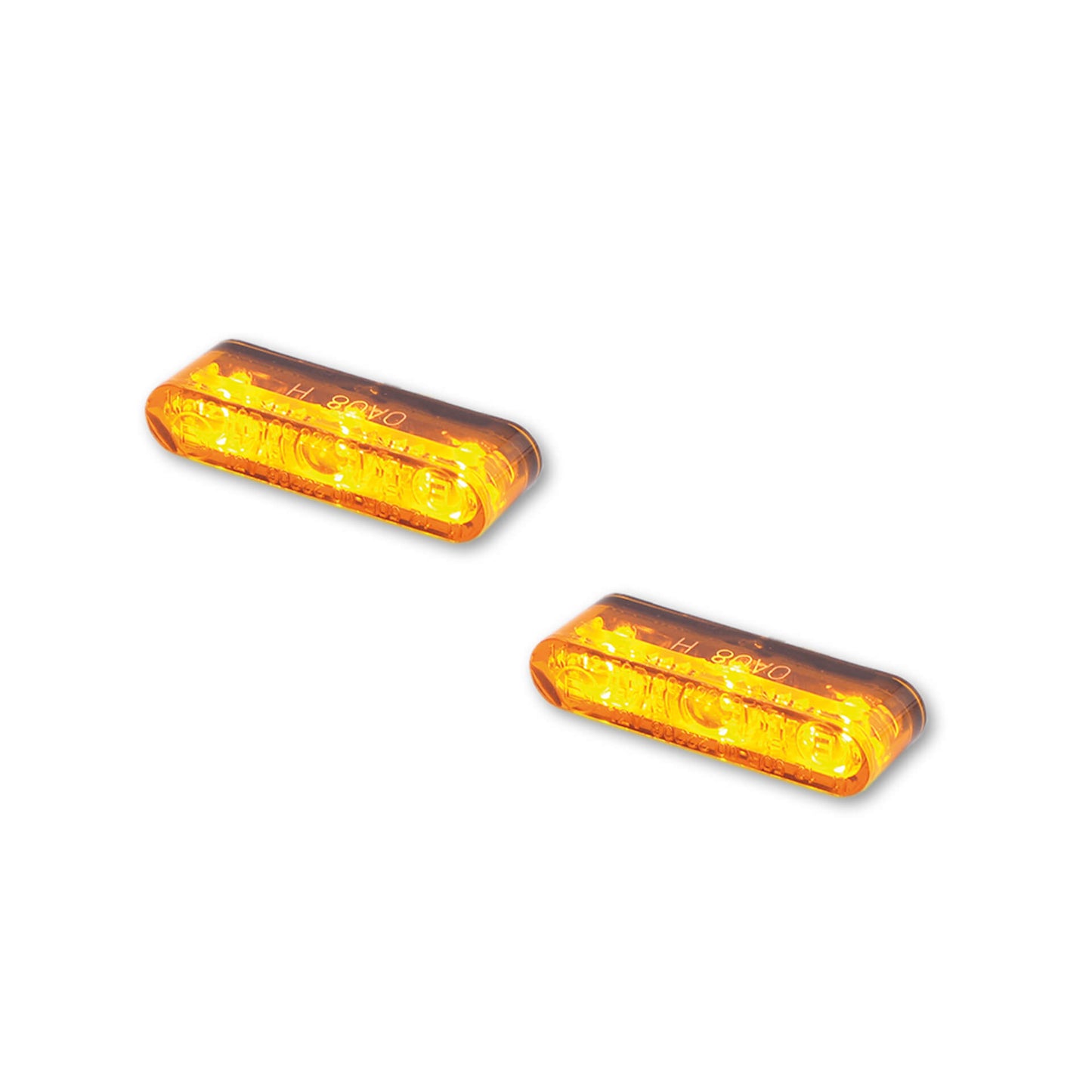 HIGHSIDER Star-MX1 Motorrad LED Blinker Modul Orange E-geprüft (Paar)