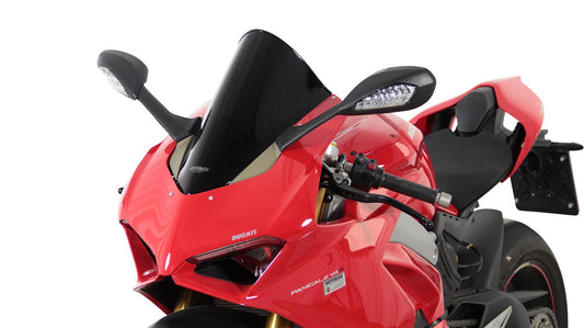 Racingscheibe R schwarz passend für Ducati PANIGALE V4/S 2018-2019 PANIGALE V2 2020-