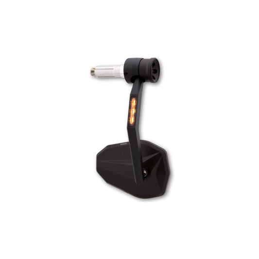 HIGHSIDER Victory-RIM Motorrad Lenkerendenspiegel LED Blinker Schwarz E-geprüft