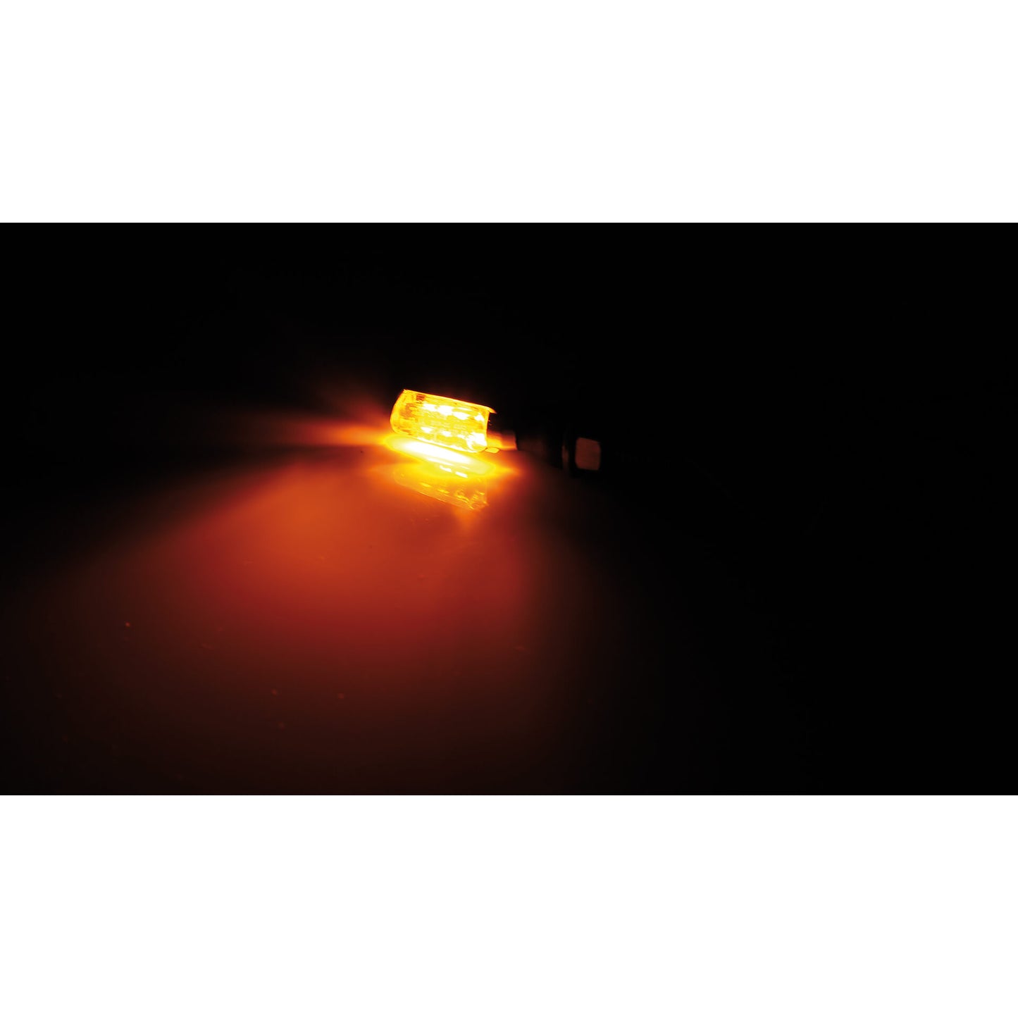 SHIN YO Spark Motorrad LED Blinker Chrom klares Glas E-geprüft Paar