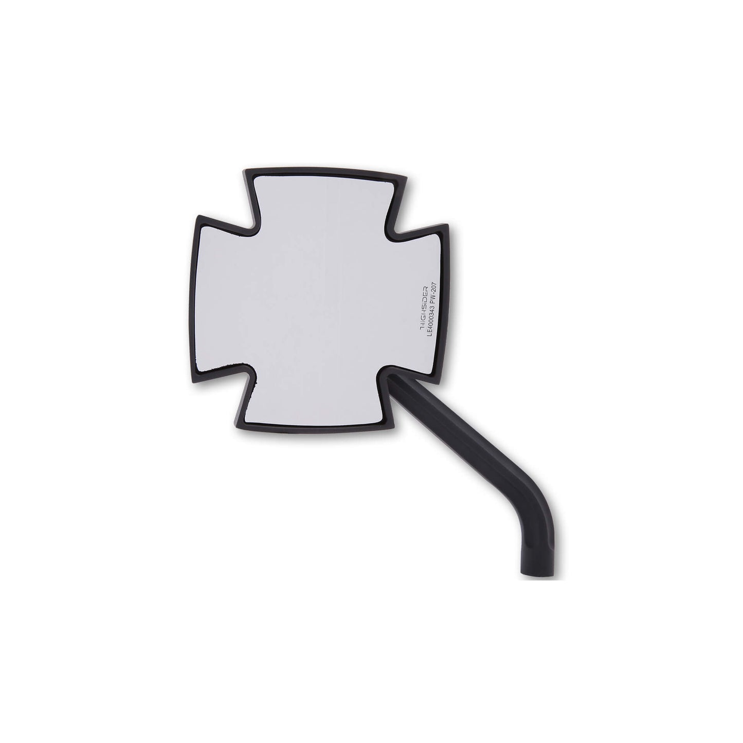 HIGHSIDER pro Motorrad Spiegel Iron Cross Schwarz Universal E-geprüft (Paar)