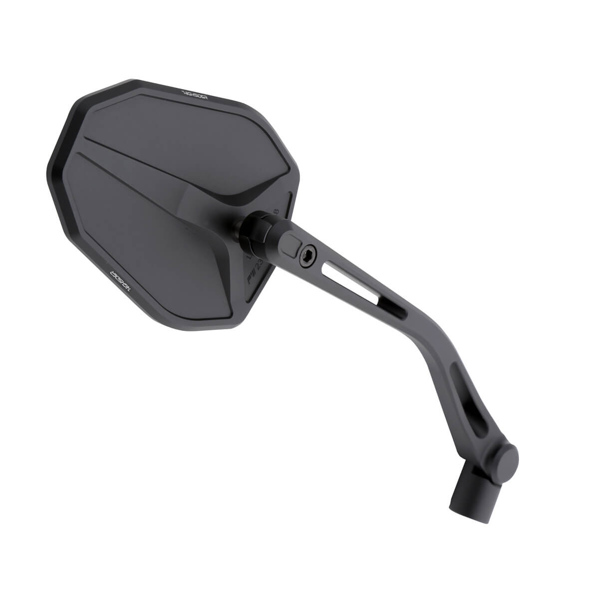 HIGHSIDER Victory-Slim Motorrad Spiegel Schwarz E-geprüft (Paar)