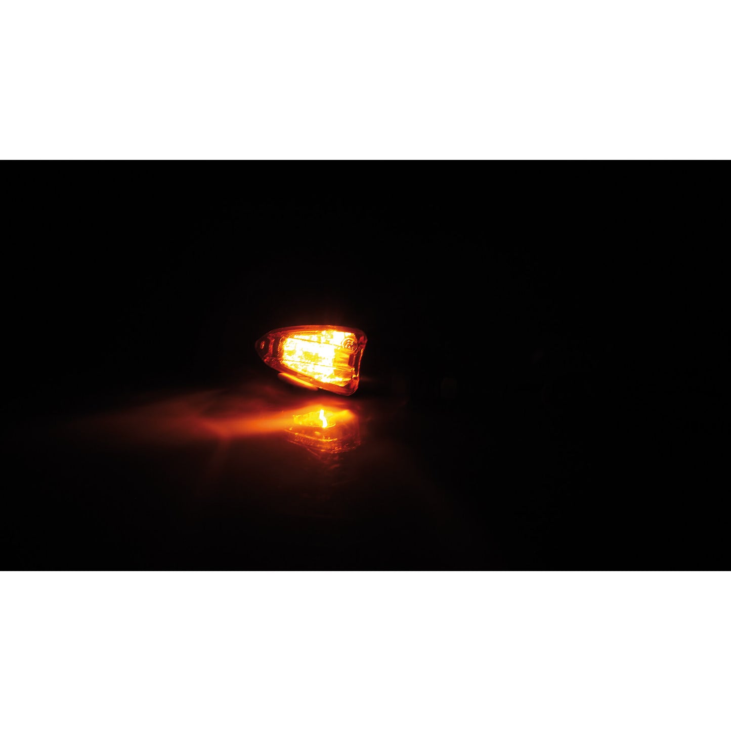 HIGHSIDER Lizzard Motorrad Glühlampen Blinker Gehäuse Schwarz / Glas Orange Paar
