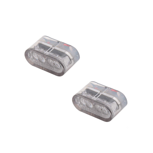 HIGHSIDER Motorrad LED Blinker Little Star-MX Pro Modul Getönt E-geprüft (Paar)