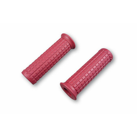 Custom Old Style Lenkergriffe 1 Zoll (25,4 mm) dunkelrot Paar