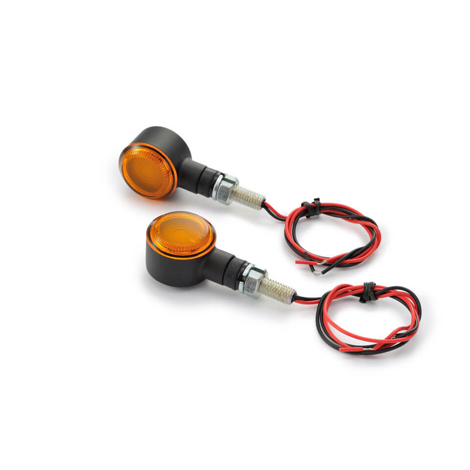 DAYTONA LED Blinker D-Light SOL schwarz gelbes Glas