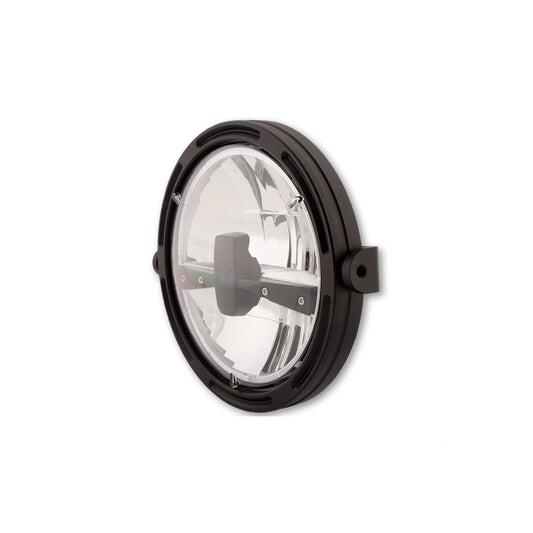 HIGHSIDER Frame-R1 Typ 3 Motorrad LED Scheinwerfer 7 Zoll Side-Mount Schwarz