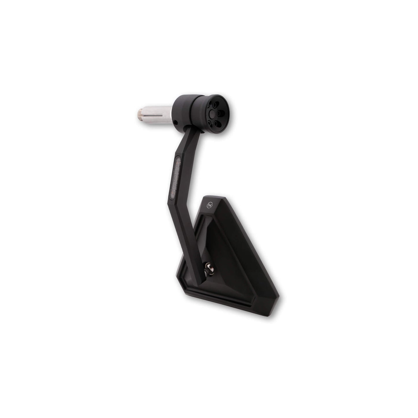 HIGHSIDER Tetra Motorrad Lenkerendenspiegel LED Blinker Schwarz E-geprüft 1Stck