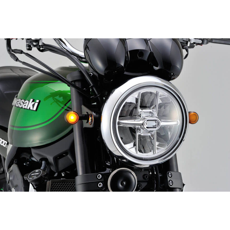 DAYTONA LED Blinker D-Light SOL schwarz gelbes Glas