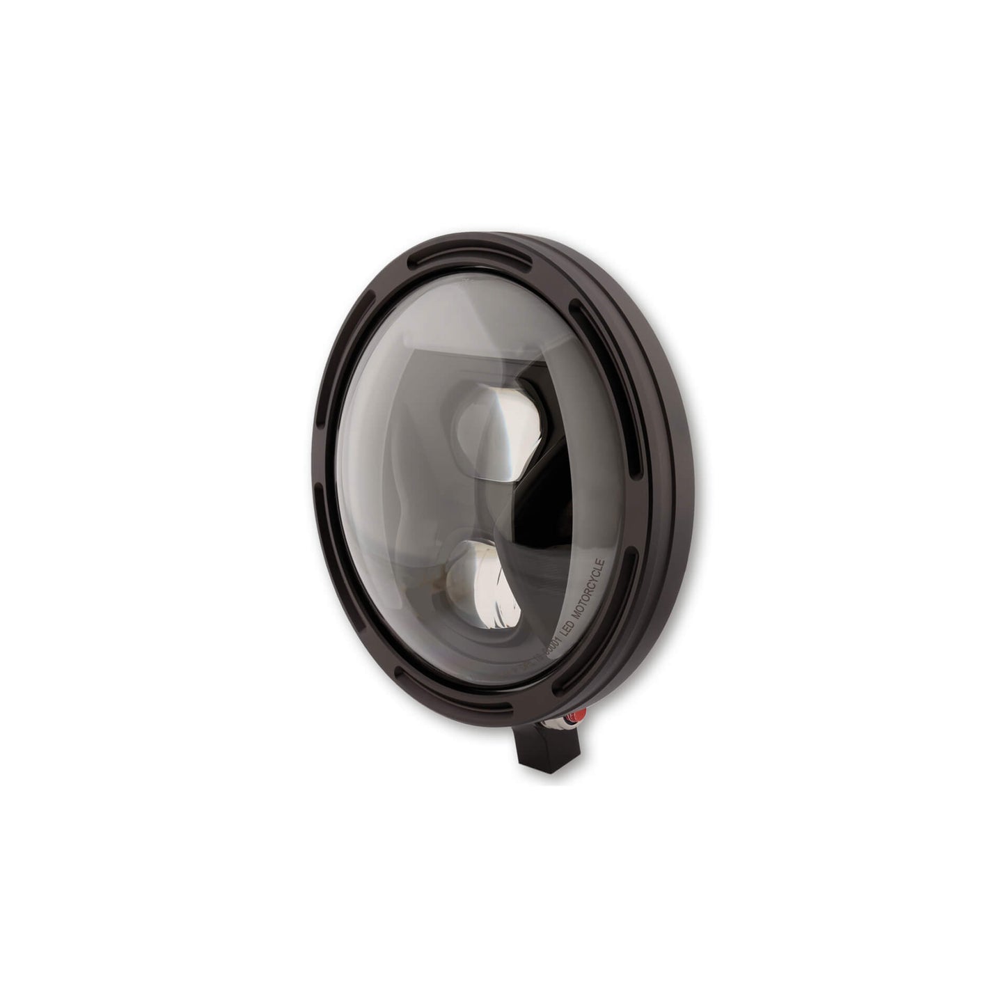 HIGHSIDER Frame-R1 Typ 8 Motorrad LED Scheinwerfer 7 Zoll Bottom-Mount Schwarz