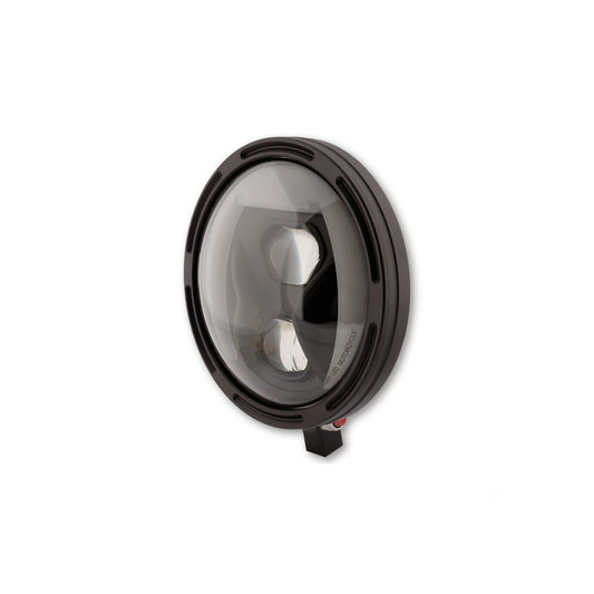 HIGHSIDER Frame-R1 Typ 8 Motorrad LED Scheinwerfer 7 Zoll Bottom-Mount Schwarz