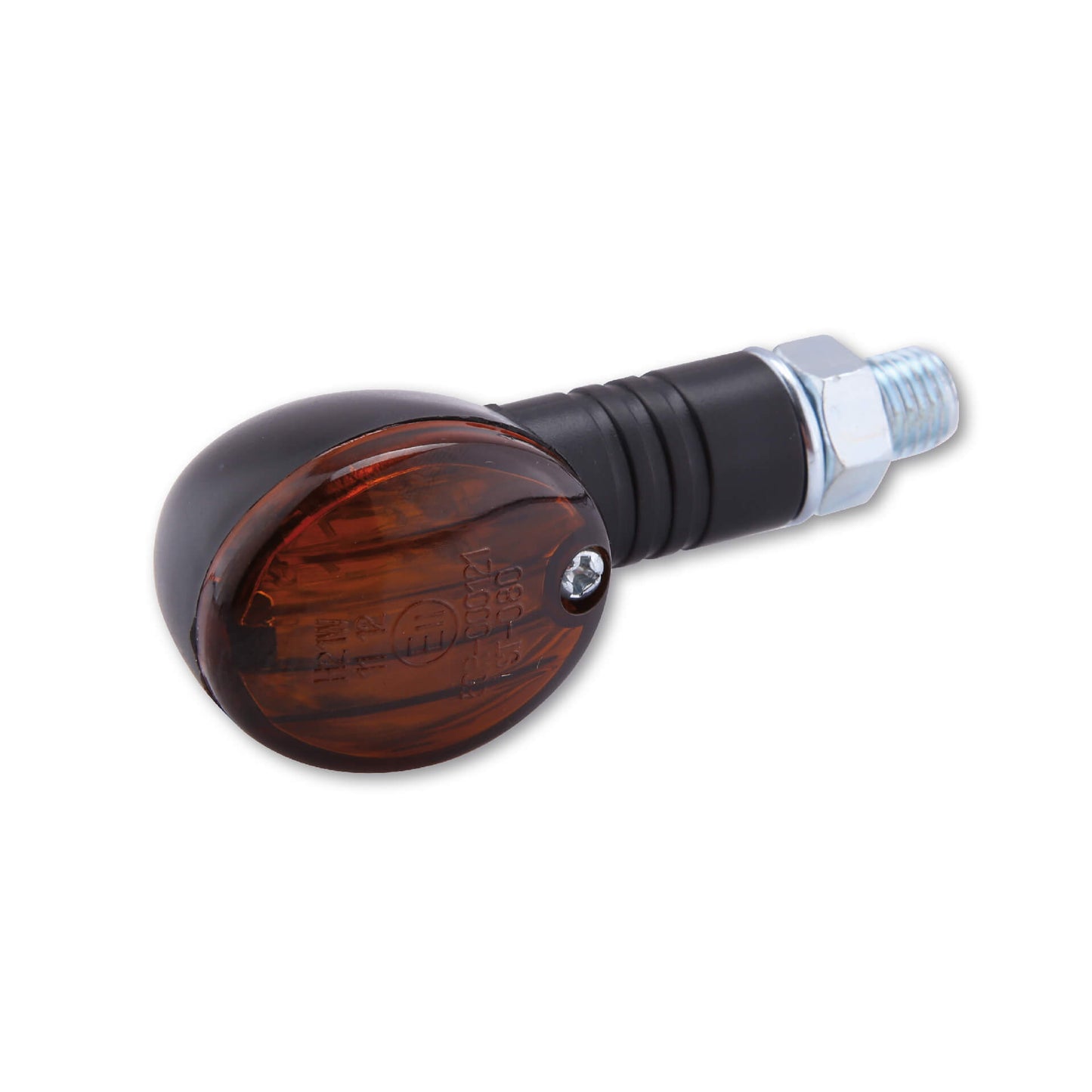 SHIN YO Micro Flash Motorrad Mini Blinker Schwarz Rauchgrau/Orange (Paar)