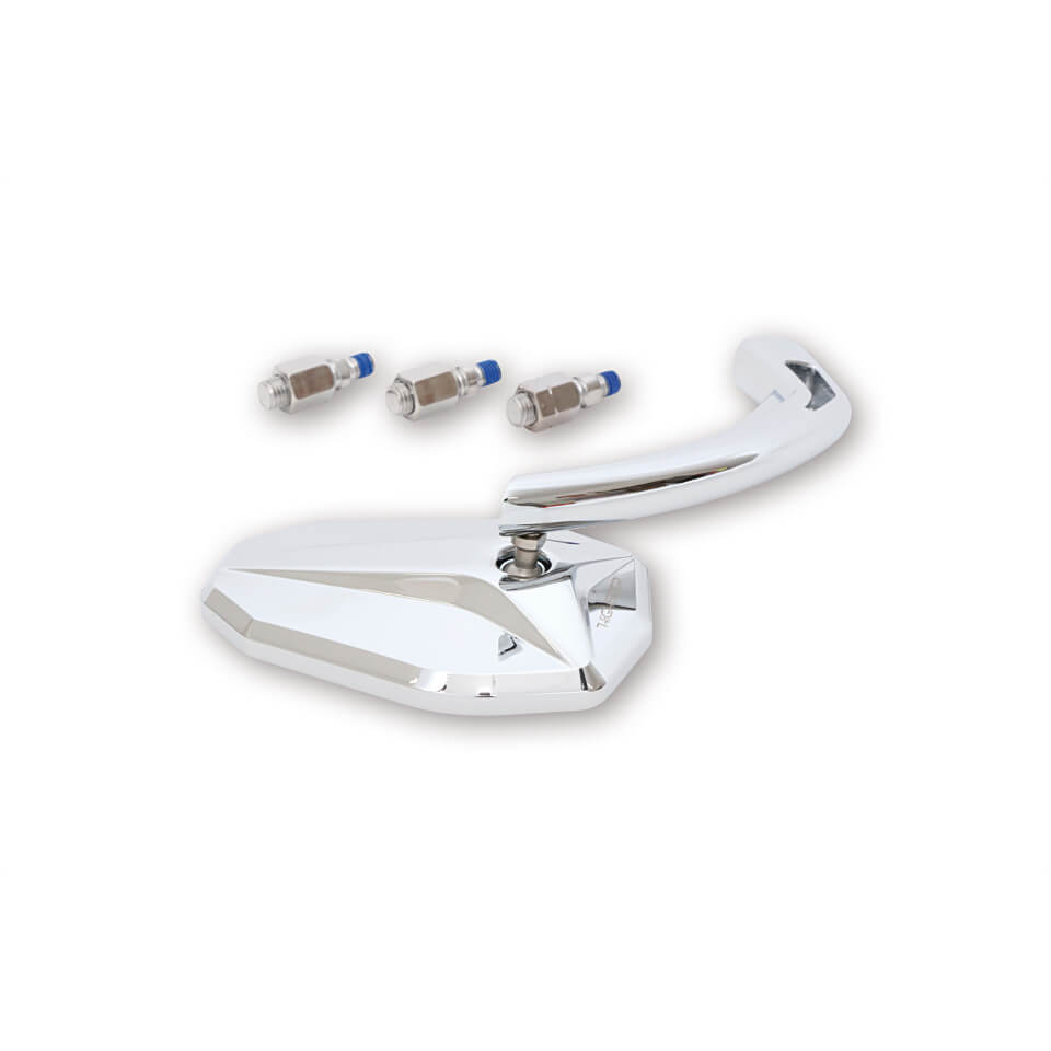 HIGHSIDER Victory Motorrad Spiegel Chrom E-geprüft Paar