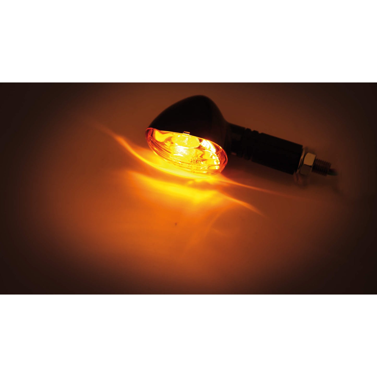 SHIN YO Motorrad Blinker Little Duke Schwarz/Orange E-geprüft (Paar)