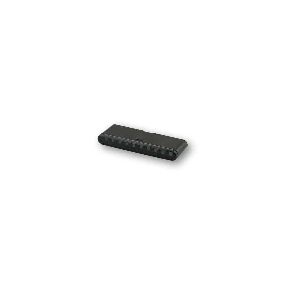 HIGHSIDER Stripe-Run Motorrad LED Sequenzblinker Schwarz E-geprüft Paar