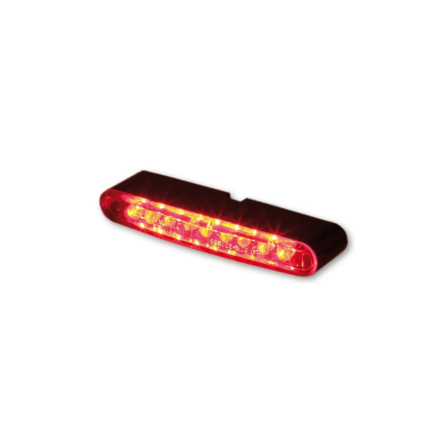 HIGHSIDER Motorrad LED Rücklicht Stripe Schwarz/Rot E-geprüft (1Stck)