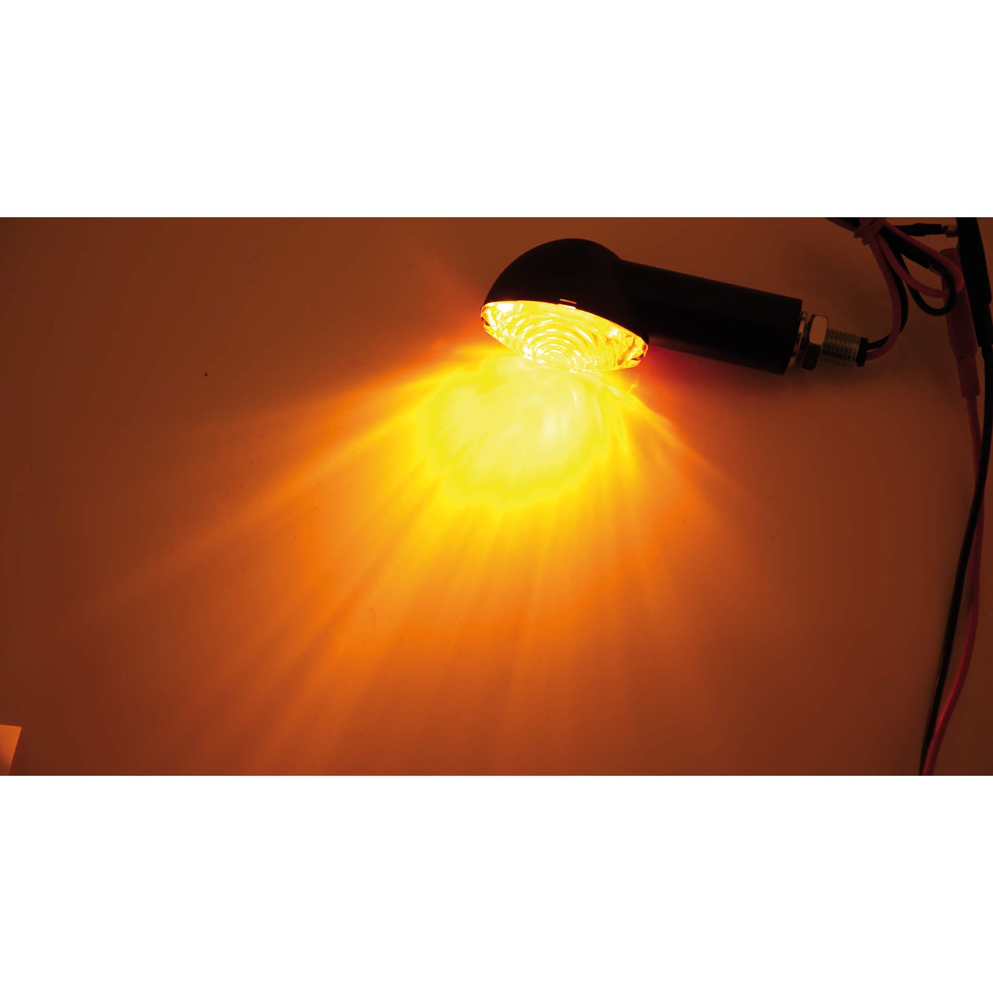 HIGHSIDER Cateye Motorrad Mini Blinker Schwarz Rauchglas E-geprüft (Paar)