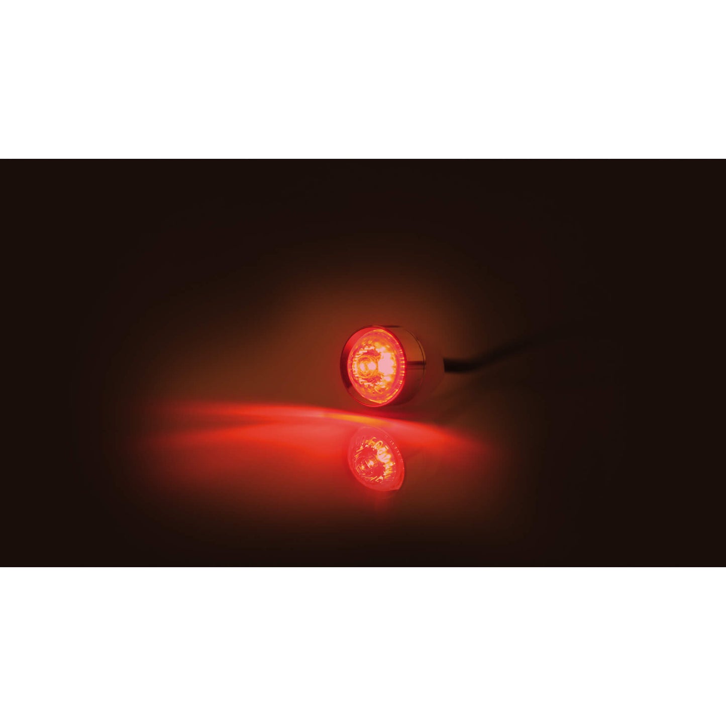 HIGHSIDER Mono Motorrad LED Rücklicht Chrom Transparent 1Stck