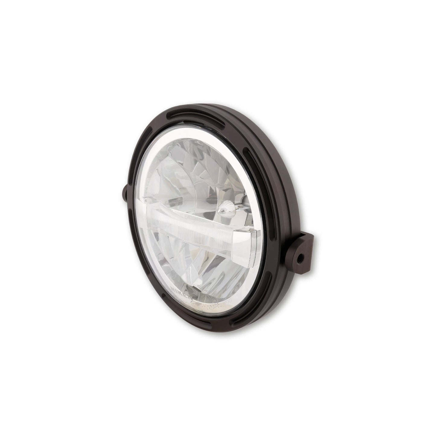 HHIGHSIDER Frame-R1 Typ 4 Motorrad LED Scheinwerfer 7 Zoll Side-Mount Schwarz
