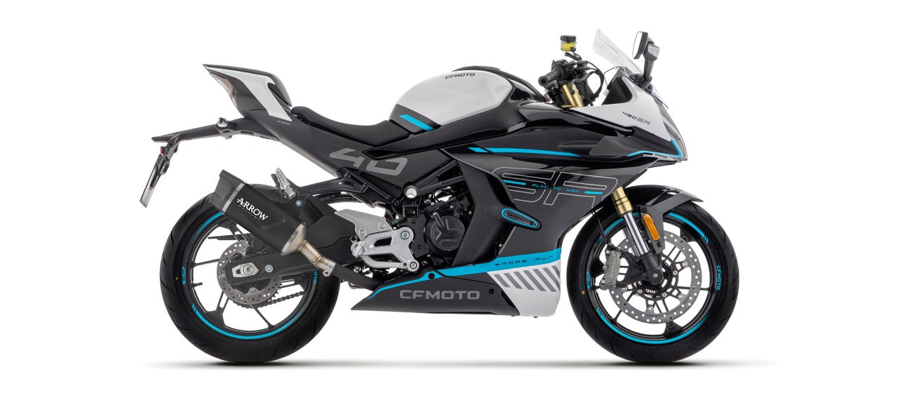 ARROW Indy Race EVO Auspuff schwarz passend für CFMOTO 450NK / 450SR 2023-2026
