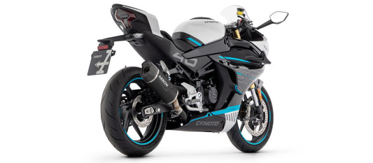 ARROW Indy Race EVO Auspuff Aluminium schwarz passend für CF Moto 450NK / 450SR 2023-