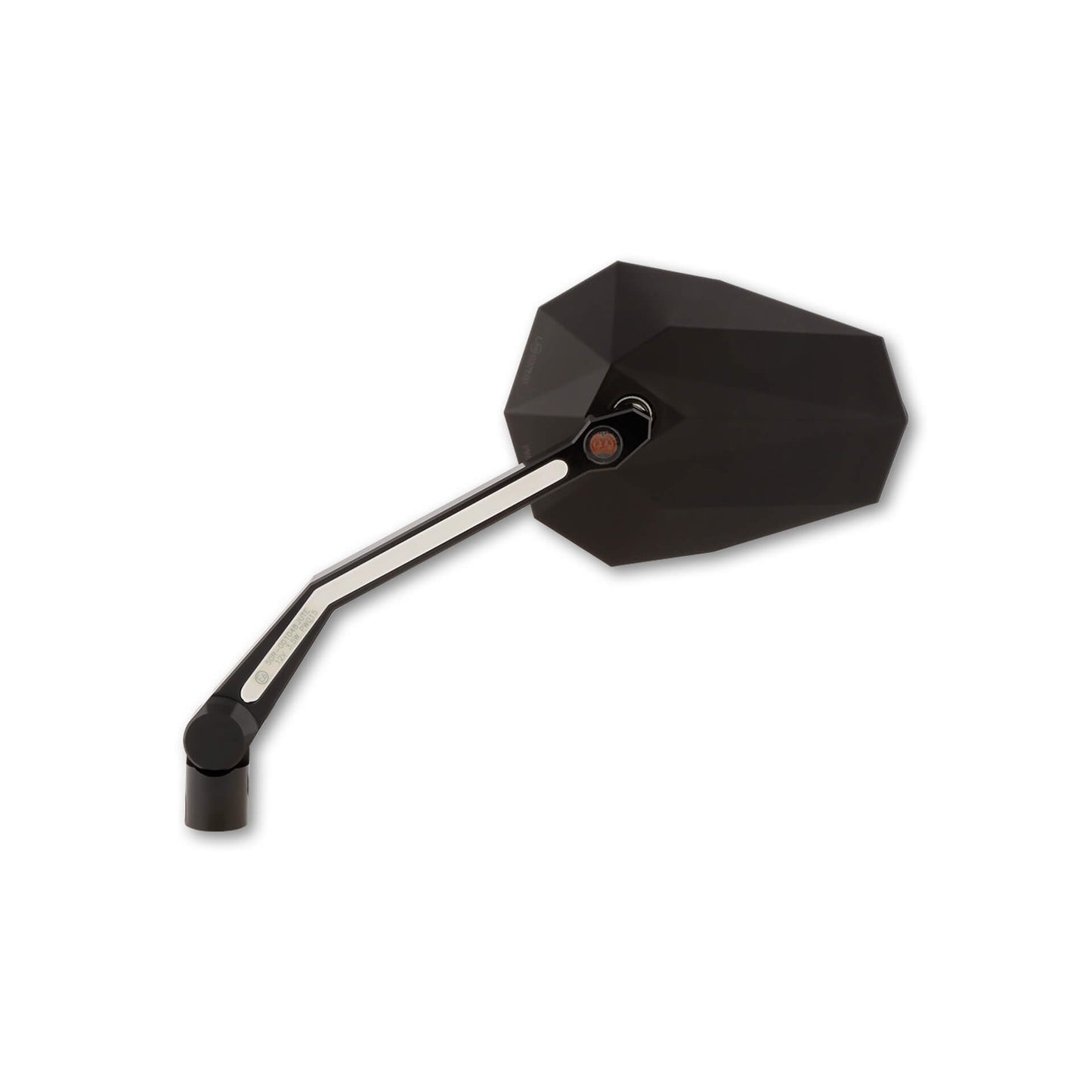 HIGHSIDER Stealth-X4 Motorrad Spiegel LED Blinker Positionslicht Schwarz Paar