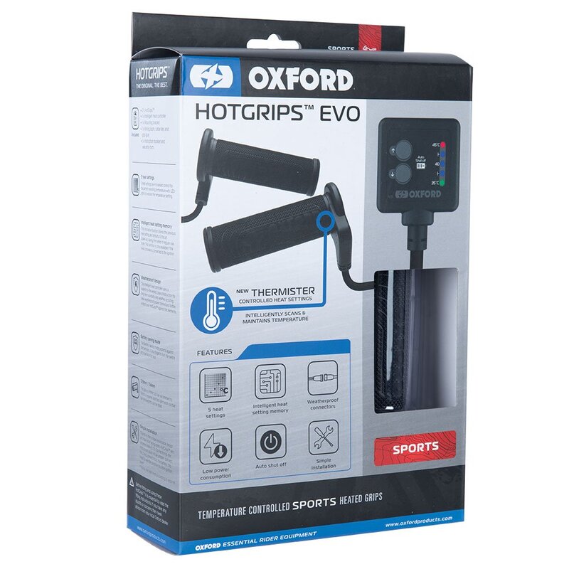 Oxford HotGrips EVO Sport – Motorrad Heizgriffe 22 mm