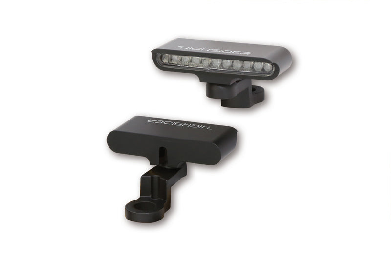 HIGHSIDER Stripe Motorrad LED Blinker Schwarz Klar E-geprüft Paar