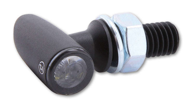 HIGHSIDER Motorrad LED Blinker/Positionslicht Proton One Schwarz 2in1 E-geprüft