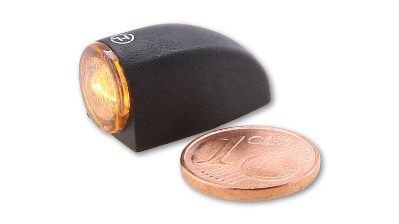 HIGHSIDER Proton Three Motorrad LED Blinker / Positionslicht 2in1 Schwarz (Paar)