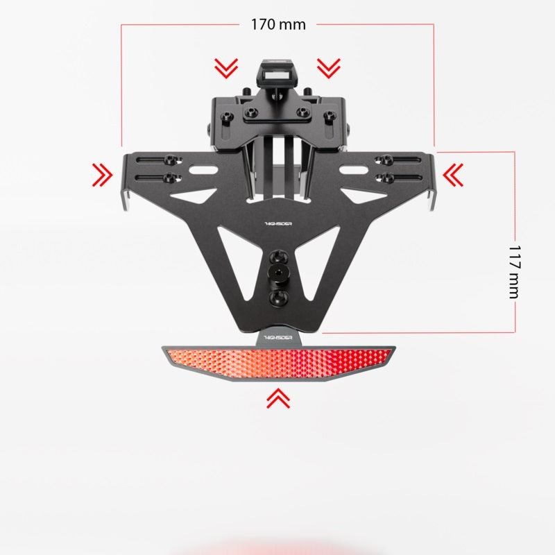 Highsider Kennzeichenhalter AKRON-RS PRO passend für Honda CBR 650 R CB 650 R 2021-