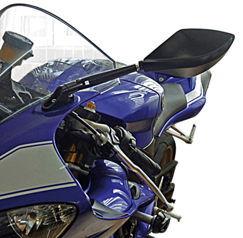 HIGHSIDER Motorrad Verkleidungsspiegel Torezzo Schwarz E-geprüft (Paar)