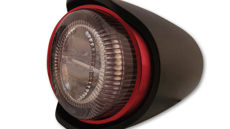 HIGHSIDER Akron-X Motorrad LED Blinker Schwarz Klar E-geprüft Paar