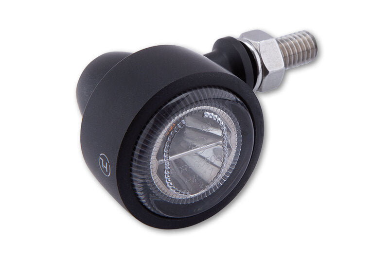 HIGHSIDER Classic-X1 Motorrad LED Rücklicht/Blinker 3in1 Schwarz/Getönt (Paar)
