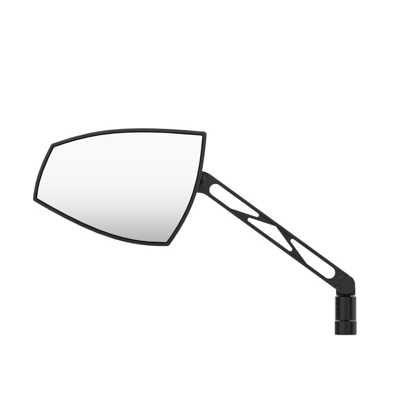 HIGHSIDER Wave Motorrad Spiegel Schwarz Silber E-geprüft Paar